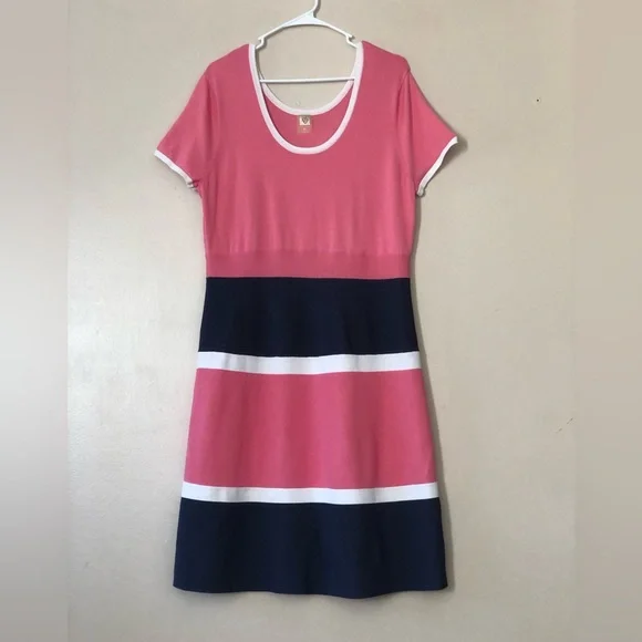 Anne Klein | Dresses | Anne Klein Dress Xl Stretchy Striped Party Casual  Classic Career Color Block | Poshmark